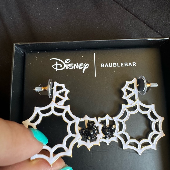 Bauble Bar Mickey Spiderweb earrings - Picture 6 of 6